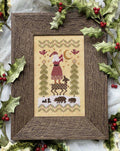 KATHY BARRICK "Hanging The Moon" Counted Cross Stitch Pattern, Chart, Holiday, Christmas, Pattern Only