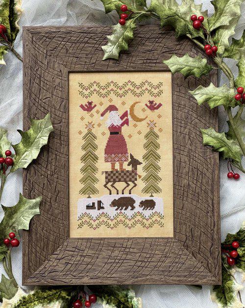 KATHY BARRICK "Hanging The Moon" Counted Cross Stitch Pattern, Chart, Holiday, Christmas, Pattern Only