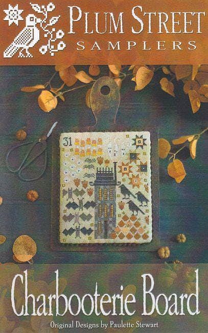 PLUM STREET SAMPLERS "Charbooterie"  Counted Cross Stitch Pattern  Fall, Autumn, Halloween, Pumpkins, Pattern Only