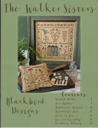 BLACKBIRD DESIGNS "The Walker Sisters"  Counted Cross Stitch Pattern, Five Projects, Sampler, Pattern Only