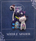 KINGSLAND NEEDLE MINDER ~ Purple Kitty Cat Needle Minder, Needle Dock, Enamel, Magnet, Needle Garage, Needleminder
