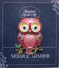 KINGSLAND NEEDLE MINDER ~ Colorful Enamel Owl Needle Minder, Needle Dock, Needle Nanny, Magnet, Needle Garage, Needleminder