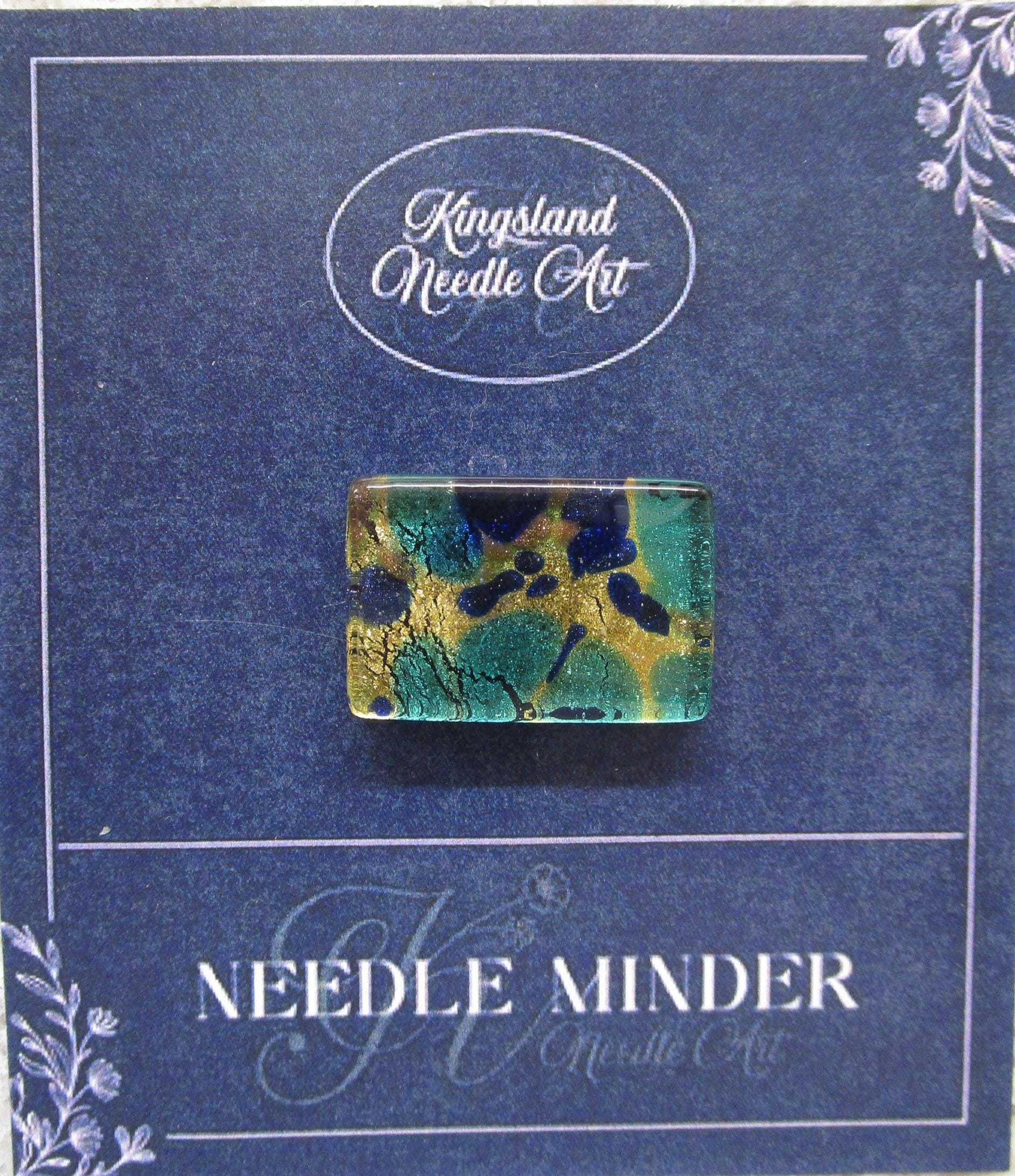 KINGSLAND NEEDLE MINDER ~ Murano Glass Needle Minder, Venetian Glass Made In Italy, Needle Dock, Needle Garage, Needleminder