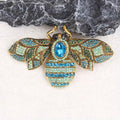 BROOCH ~ Beautiful Queen Bee Crystal Brooch ~ Gold Tone ~ Jewelry, Holidays, Great Gift Idea, Pin