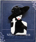 KINGSLAND NEEDLE MINDER ~ Fashionista Girl Acrylic Needle Minder, Needle Dock, Multi-Dimensional, Magnet, Needle Garage, Needleminder
