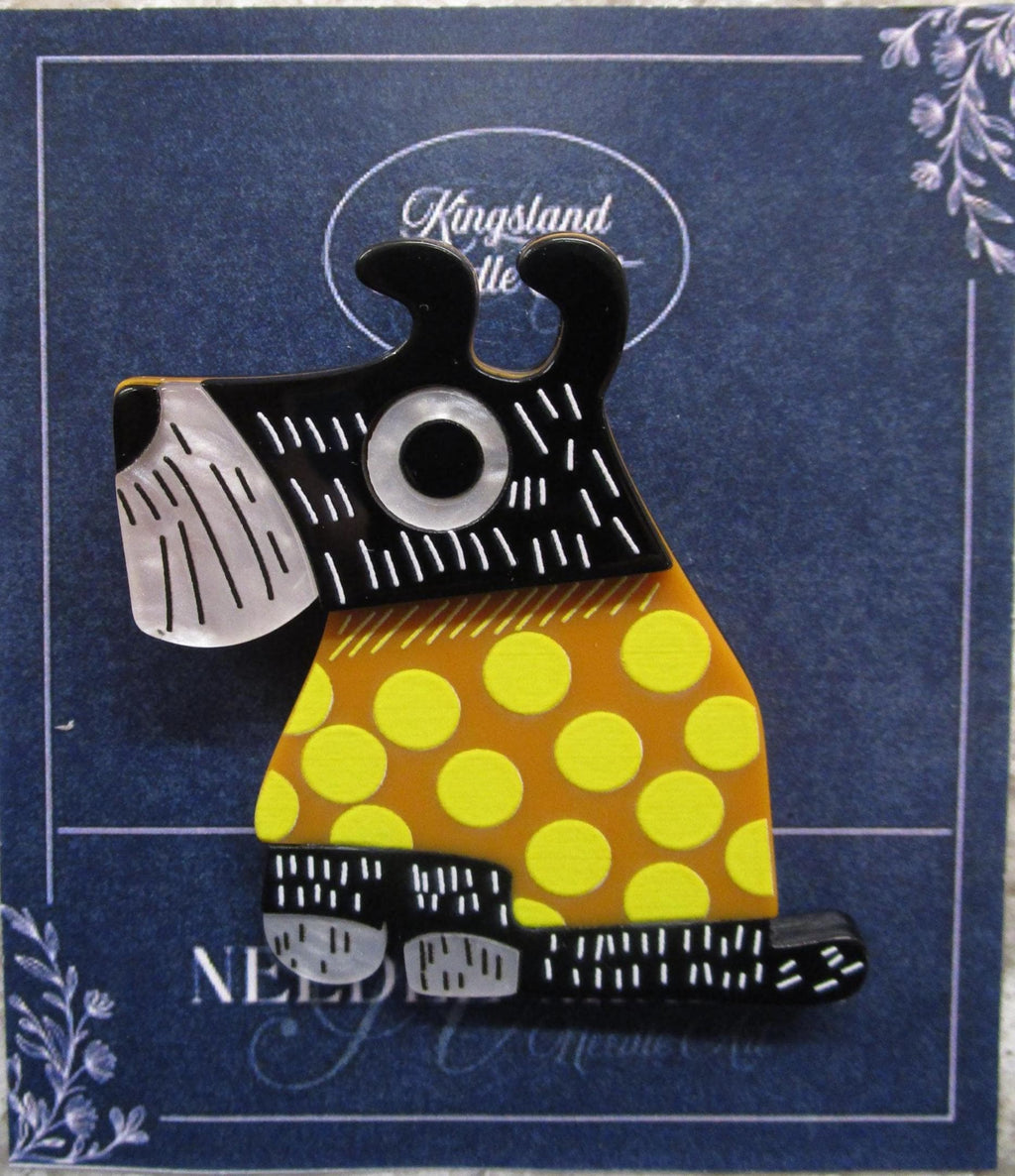 KINGSLAND NEEDLE MINDER ~ Multi-Color Dog Acrylic Needle Minder, Needle Dock, Multi-Dimensional, Magnet, Needleminder
