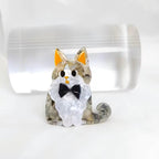 KINGSLAND NEEDLE MINDER ~ Cat with Bow Acrylic Needle Minder, Needle Dock, Multi-Dimensional, Magnet, Needle Garage, Needleminder