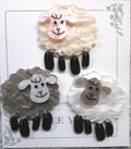 KINGSLAND NEEDLE MINDER ~ Acrylic Sheep Needle Minder, Needle Dock, Needle Nanny, Pink, Gray or White, Magnet, Needle Garage, Needleminder