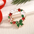 BROOCH ~ White Dove Wreath Brooch ~ Gold Tone & Rhinestones ~ Jewelry, Holidays, Great Gift Idea, Pin