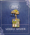 KINGSLAND NEEDLE MINDER ~ Sun & Rain Needle Minder, Swarovski Crystal, Enamel, Magnet, Needle Dock, Needle Nanny, Needleminder