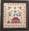 LILA'S STUDIO "S.A.G.'s Red Sampler"  Counted Cross Stitch Pattern  Sampler, Chart, Pattern Only