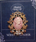 KINGSLAND NEEDLE MINDER ~ Cameo Needle Minder, Needle Dock, Crystal, Magnet, Needle Garage, Needleminder