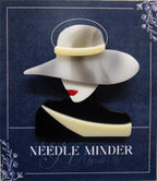 KINGSLAND NEEDLE MINDER ~ Fashionista Girl Acrylic Needle Minder, Needle Dock, Multi-Dimensional, Magnet, Needle Garage, Needleminder
