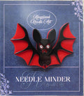 KINGSLAND NEEDLE MINDER ~ Black & Red Acrylic Needle Minder, Needle Dock, Multi-Dimensional, Magnet, Halloween, Needleminder