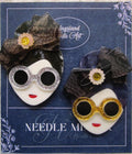 KINGSLAND NEEDLE MINDER ~ Fashionista Girl Acrylic Needle Minder, Needle Dock, Multi-Dimensional, Magnet, Needle Garage, Needleminder