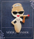 KINGSLAND NEEDLE MINDER ~ Fashionista Acrylic Needle Minder, Needle Dock, Multi-Dimensional, Magnet, Needleminder