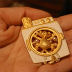 BROOCH ~ Vintage-Style Washing Machine w Cat Enamel & Faux Pearl Brooch ~ Gold Tone ~ Jewelry, Holidays, Great Gift Idea, Pin