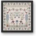 THE WISHING THORN "Secret Garden Sampler"  Counted Cross Stitch Pattern  Sampler, Chart, Pattern Only