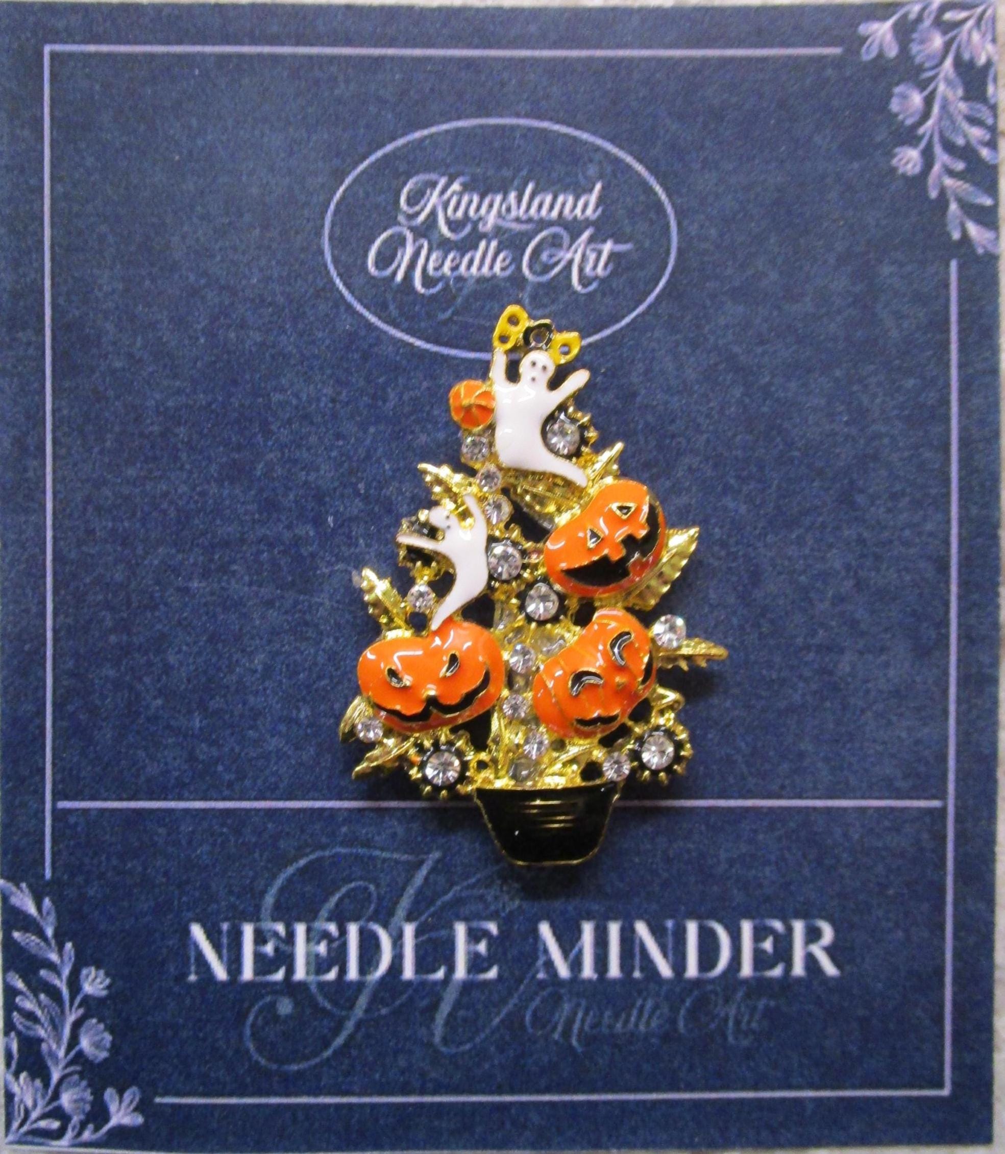 Kingsland Needle Minder ~ Halloween Tree Needle Minder, Needle Dock, Canvas Magnet, Needle Garage, Needleminder