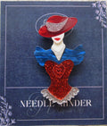 KINGSLAND NEEDLE MINDER ~ Fashionista Girl Acrylic Needle Minder, Needle Dock, Multi-Dimensional, Magnet, Needle Garage, Needleminder