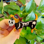 KINGSLAND NEEDLE MINDER ~ Halloween Dog, Bad To The Bone Acrylic Needle Minder, Needle Dock, Multi-Dimensional, Magnet, Needleminder