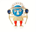 BROOCH ~ Tribal Brooch ~ Rhinestones ~ Gold Tone ~ Jewelry, Holidays, Great Gift Idea, Pin
