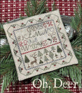 The SCARLETT HOUSE "Oh, Deer"  Counted Cross Stitch Pattern  Chart, Christmas, Pattern Only