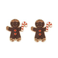 KINGSLAND NEEDLE MINDER ~ Golden Gingerbread Man Needle Minder, Needle Dock, Enamel, Magnet, Needle Garage, Needleminder