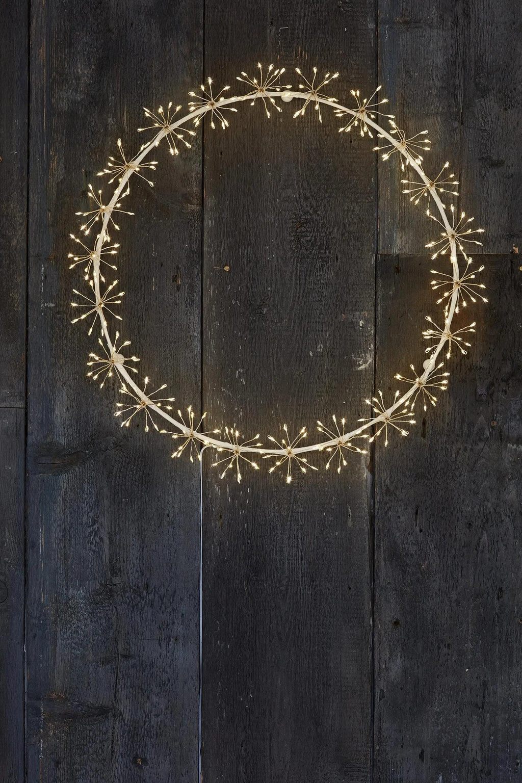 LUMINA OF LONDON ~ Starburst Wreath ~ 270 Warm White Lights ~ Hanging Light Ornament ~ 13.8" Diameter ~ Holiday Decor SBW270W ~ New for 2026