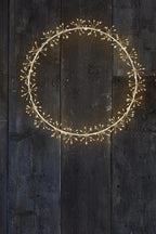 LUMINA OF LONDON ~ Starburst Wreath ~ 270 Warm White Lights ~ Hanging Light Ornament ~ 13.8" Diameter ~ Holiday Decor SBW270W ~ New for 2026