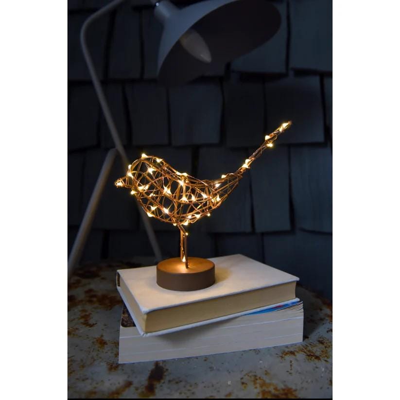 LUMINA OF LONDON ~ Robin Light Ornament ~ Cute 20 Warm Led Lights ~ For Indoor Use ~ Battery Operated ~ New for 2026