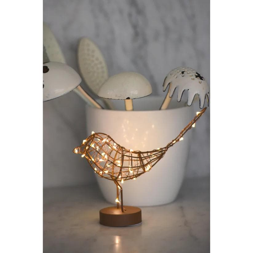 LUMINA OF LONDON ~ Robin Light Ornament ~ Cute 20 Warm Led Lights ~ For Indoor Use ~ Battery Operated ~ New for 2026