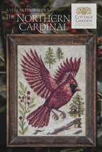 COTTAGE GARDEN SAMPLINGS "The Northern Cardinal" Counted Cross Stitch Pattern, A Time For All Seasons Series #7, Pattern Only
