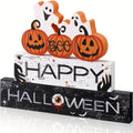 3 pc Set of Wooden Halloween Blocks ~ Halloween Decor ~ New for 2026