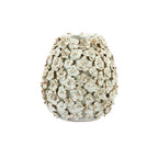 Handmade 3D Floral Ceramic Vase ~ Artisan Thai Pottery ~ 8.5 W x 10 H ~ Beautiful 3D Hand Sculpted Flowers ~ Home Decor ~ KV173S