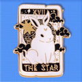 KINGSLAND NEEDLE MINDER ~ Tarot Star Rabbit Needle Minder, Needle Dock, Enamel Magnet Needle Garage, Needleminder