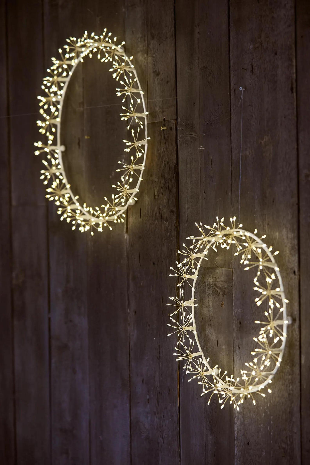 LUMINA OF LONDON ~ Starburst Wreath ~ 270 Warm White Lights ~ Hanging Light Ornament ~ 13.8" Diameter ~ Holiday Decor SBW270W ~ New for 2026