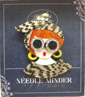 KINGSLAND NEEDLE MINDER ~ Fashionista Girl Acrylic Needle Minder, Needle Dock, Multi-Dimensional, Magnet, Needleminder