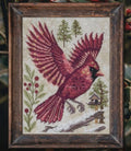COTTAGE GARDEN SAMPLINGS "The Northern Cardinal" Counted Cross Stitch Pattern, A Time For All Seasons Series #7, Pattern Only