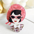 KINGSLAND NEEDLE MINDER ~ Fashionista Acrylic Needle Minder, Needle Dock, Multi-Dimensional, Magnet, Needleminder
