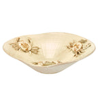 Hand-Made Ceramic Crab Bowl Platter ~ Artisan Thai Pottery ~ 19" wide, 6" deep ~ Beautiful Hand Sculpted ~ Home Decor ~ KV159C