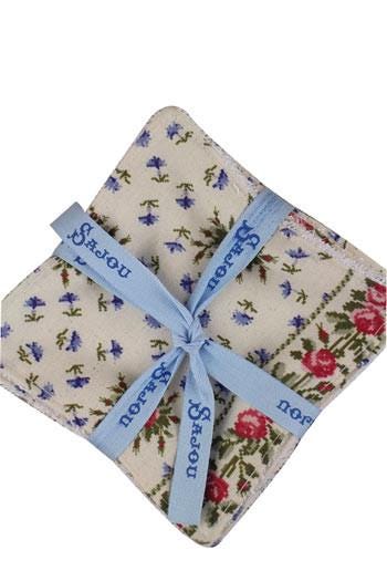 MAISON SAJOU ~ 7 Face Cloths ~ Marie Antoinette At Trianon, Made in France