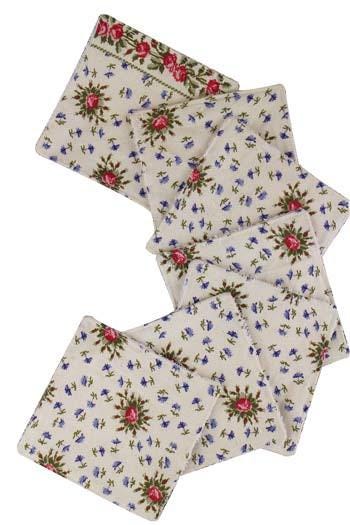 MAISON SAJOU ~ 7 Face Cloths ~ Marie Antoinette At Trianon, Made in France