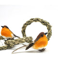 4.0" Artificial Feathered Birds ~ Set of 3 Tree Ornaments ~ Home Decor