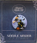 KINGSLAND NEEDLE MINDER ~ Halloween Flying Witch Acrylic 3D Needle Minder, Needle Dock, Multi-Dimensional, Magnet, Needleminder