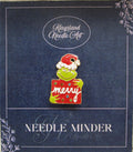 KINGSLAND NEEDLE MINDER ~ Christmas Grinch Needle Minder, Needle Dock, Enamel, Magnet, Needle Garage, Needleminder