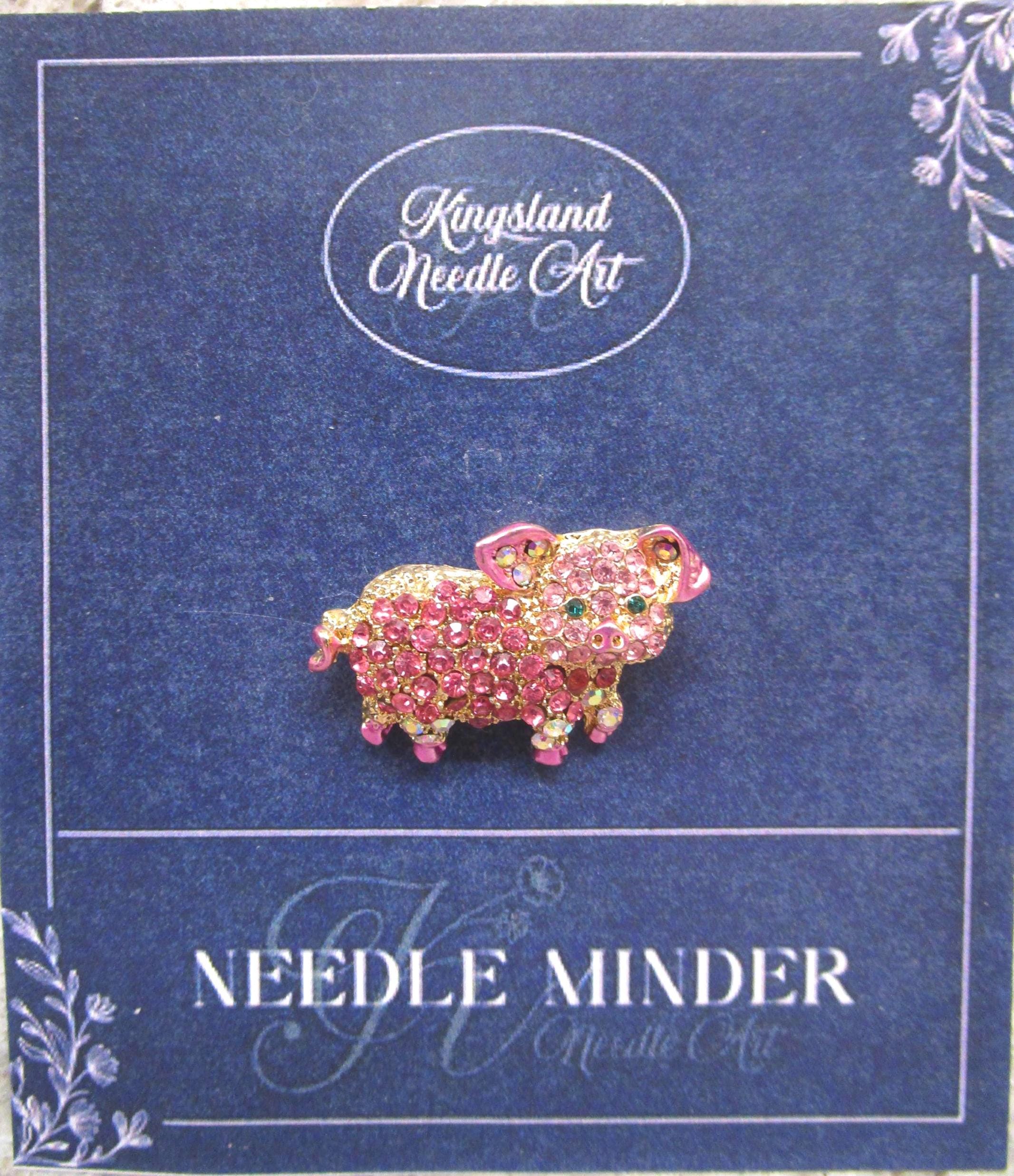 KINGSLAND NEEDLE MINDER ~ Pig Needle Minder, Needle Dock, Needle Nanny, Canvas Magnet, Needle Garage, Needleminder