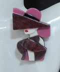 KINGSLAND NEEDLE MINDER ~ Fashionista Acrylic Needle Minder, Needle Dock, Multi-Dimensional, Magnet, Needleminder