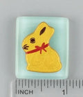 BEAU VERRE ART "Lindt Bunny Fused Glass Needle Minder"  Magnet  Easter Needleminder  One-of-a-Kind, Handcrafted with Love by Kelly
