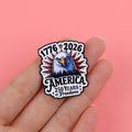 KINGSLAND NEEDLE MINDER ~ 250th Anniversary Needle Minder, Needle Dock, Enamel, Magnet, Needle Garage, Needleminder